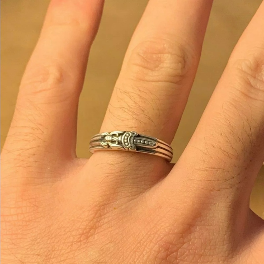 Chrome Hearts sterling silver dagger ring - Picture 2 of 4